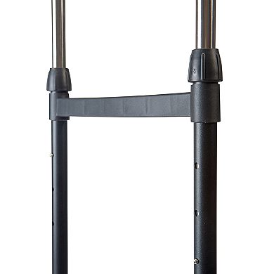 Simplify Double-Tier Adjustable Height Rolling Garment Rack