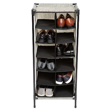 Simplify 12-Section Shoe Organizer