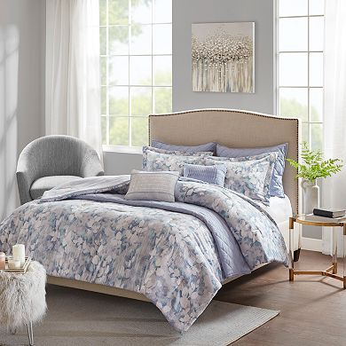 Madison Park Zinnia 8-Piece Floral Comforter and Coverlet Set