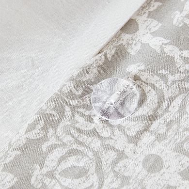 Madison Park Edna 4 Piece Embroidered Cotton Reversible Duvet Cover Set