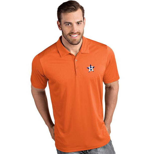 Antigua Houston Astros Polo Shirt Men's XL Short Sleeves Baseball