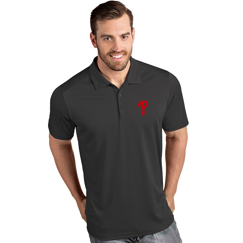 UPC 193373254290 product image for Men's Antigua Philadelphia Phillies Tribute Polo, Size: Large, Gray | upcitemdb.com