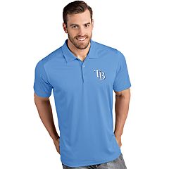 Antigua Tampa Bay Rays Light Blue/White Venture Polo