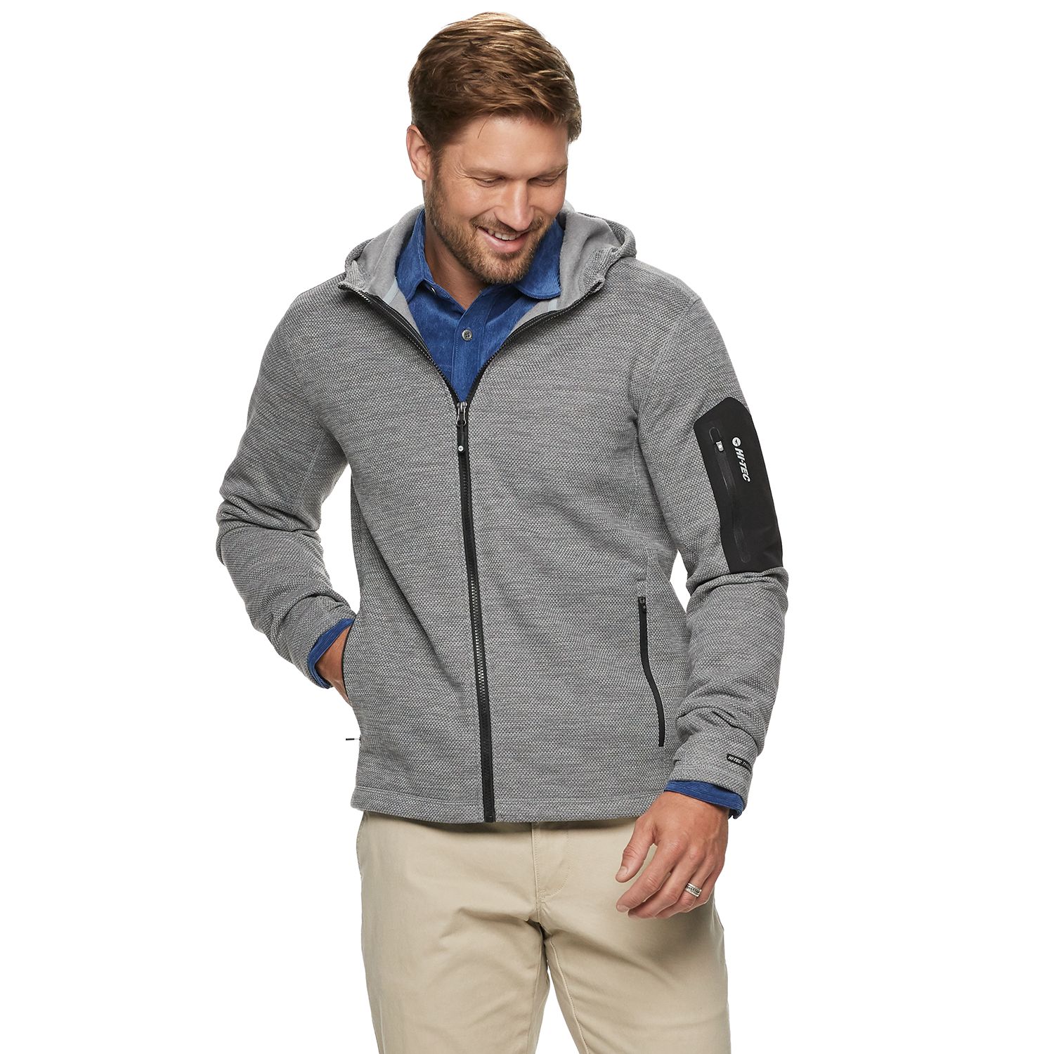 mens full zip fleece no hood