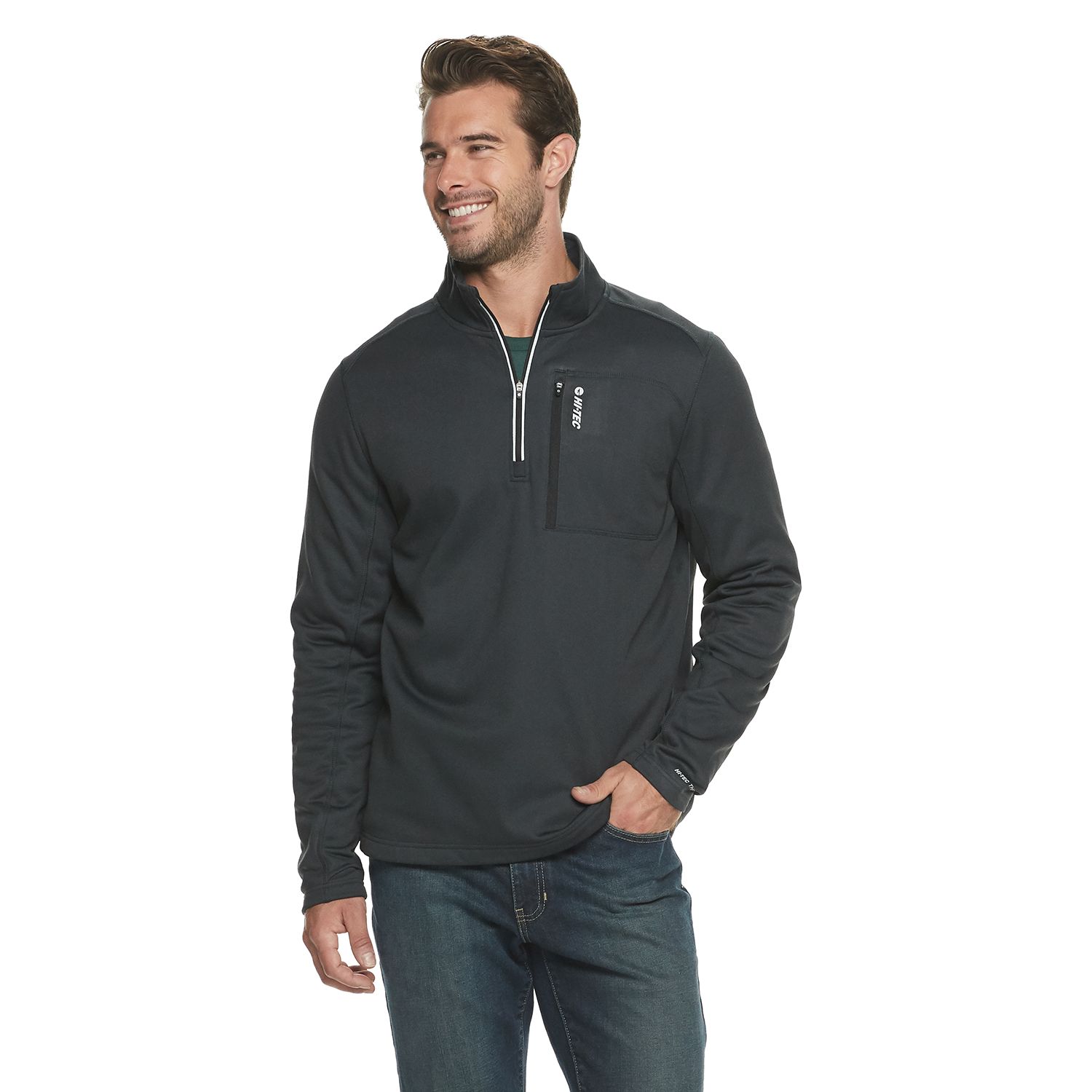 three quarter zip fleece