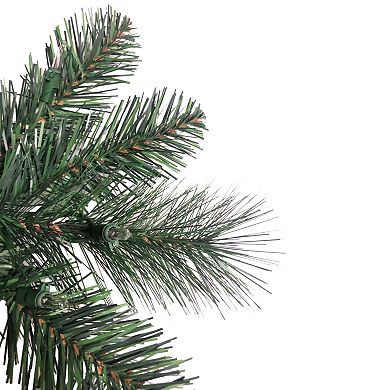 St Nicholas Square® 7-ft. Green Spruce PVC & Needle With Clear Lights