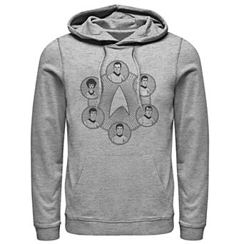 Men's Star Trek Animated Line Art Pull-Over Hoodie
