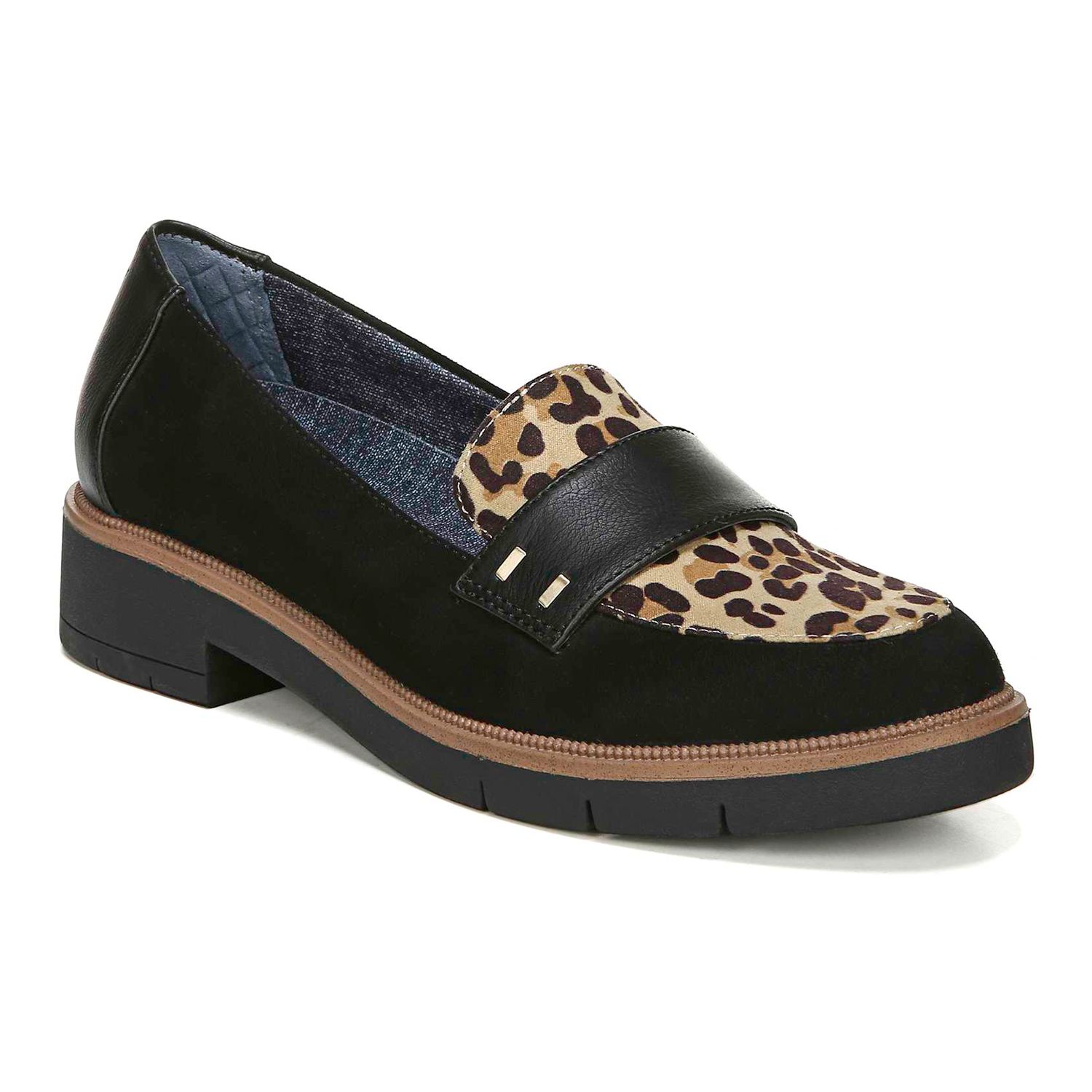 dr scholls leopard loafer