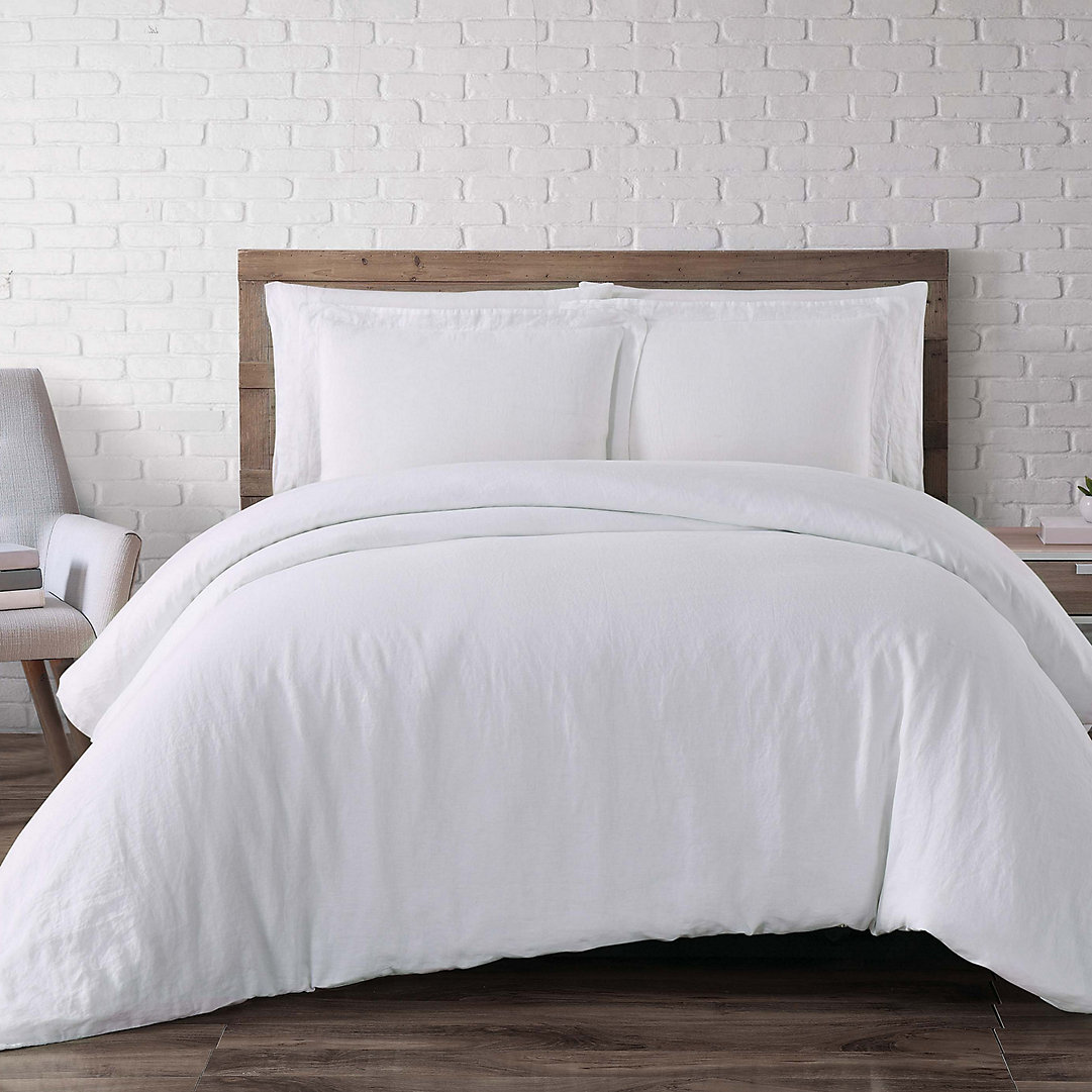 Brooklyn Loom Linen Blush King Duvet Set Kohls