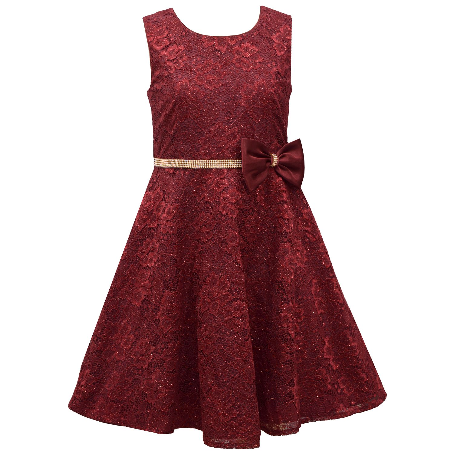 kohls red lace dress