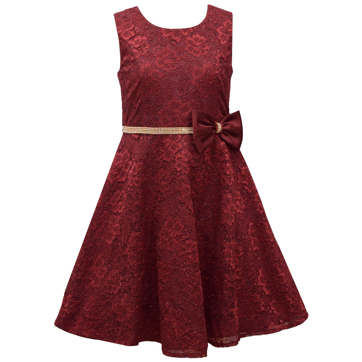 kohls girls red dress