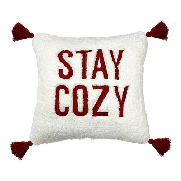 Cuddl Duds Stay Cozy Sherpa Throw Pillow