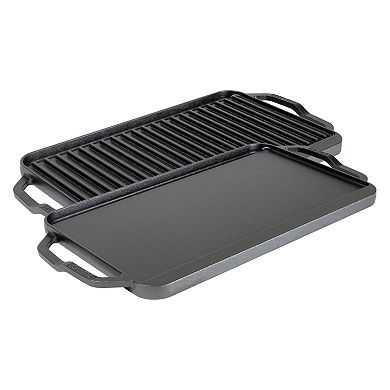 Lodge Chef Collection Pre-Seasoned Cast Iron Double Burner 