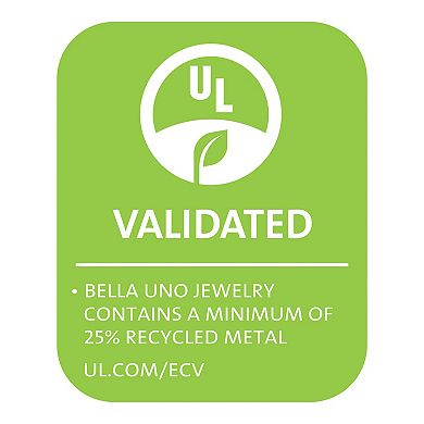 Bella Uno Two-Tone Open Diamond Shape Pendant