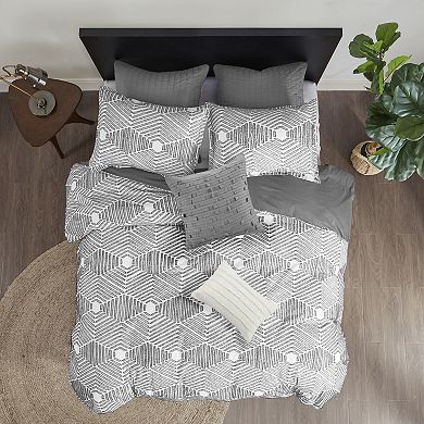 INK+IVY Ellipse Cotton Jacquard Comforter Set