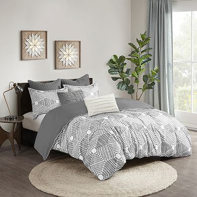 INK+IVY Ellipse Cotton Jacquard Comforter Set