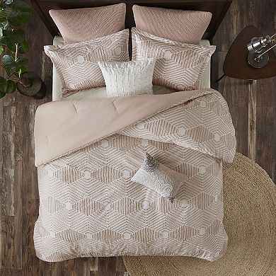 INK+IVY Ellipse Cotton Jacquard Comforter Set