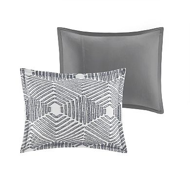 INK+IVY Ellipse Cotton Jacquard Duvet Cover Set