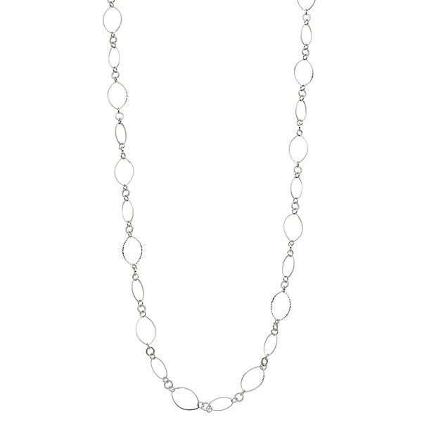 Sonoma Goods For Life® Silver-Tone Textured Long Link Necklace