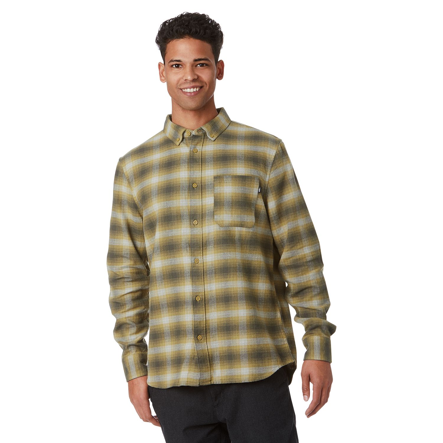 vans slim fit flannel