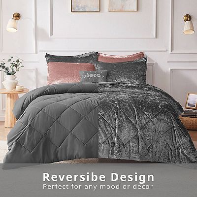 Intelligent popular Design Isabel 3 Piece Velvet Duvet Cover Set