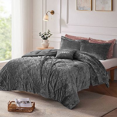 Intelligent Design Isabel 3 Piece Velvet Duvet Cover store Set