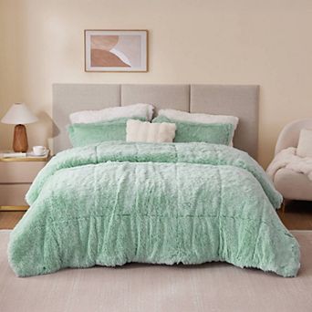 Intelligent Design Malea Shaggy Faux Fur Comforter Set