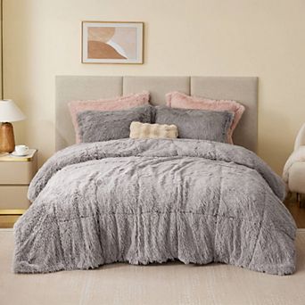 Intelligent Design Malea Shaggy Faux Fur Comforter Set
