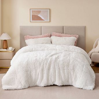 Intelligent Design Malea Shaggy Faux Fur Comforter Set