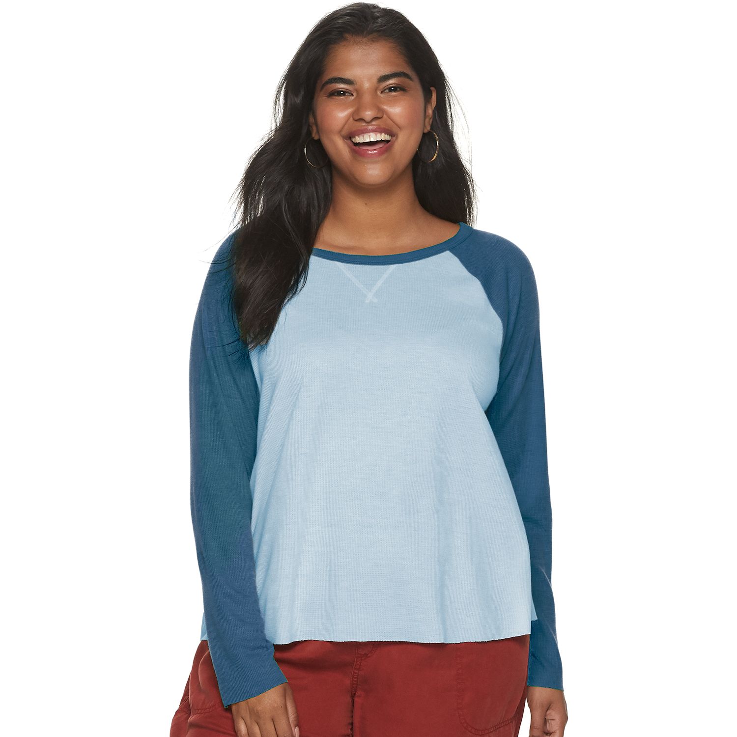 plus size baseball tee