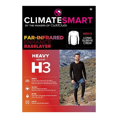 Men's Climatesmart by Cuddl Duds Heavyweight Far Infrared Performance Base Layer Crew