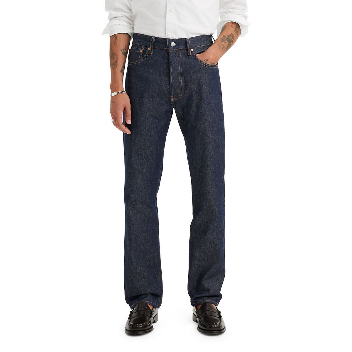 Men's Levi's® 501™ Original Shrink-To-Fit Jeans, Size: 44X32, Rigid ...