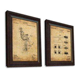 Dentist 2 pc Framed US Patent Framed Wall Art