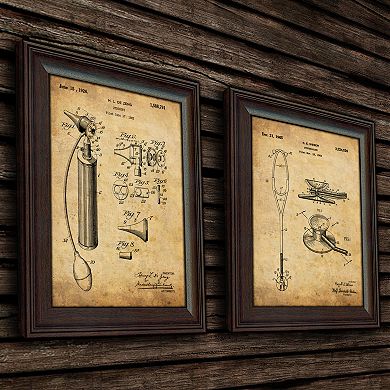 "Doctor Physician" 2 Piece Framed Patents Wall Art