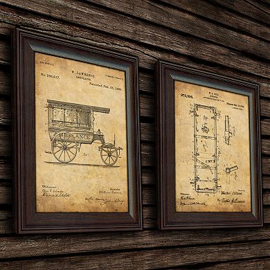"EMT" 2 Piece Framed US Patent Set Wall Art