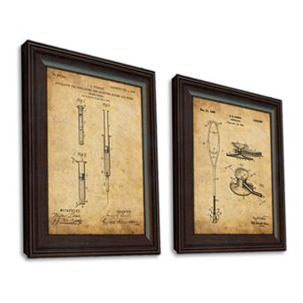 Nurse 2 pc Framed US Patent Set Wall Art