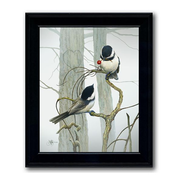 Love is in the Air Framed Behind Glass Wall Art