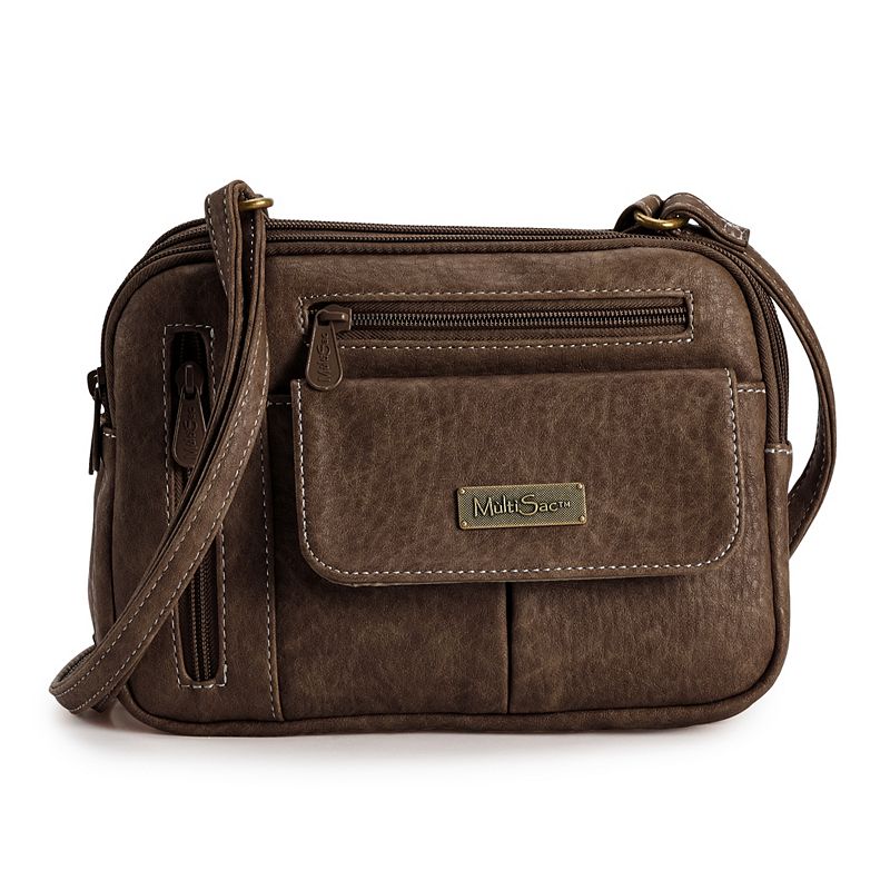 Women's MultiSac Zippy Crossbody Bag, Brown