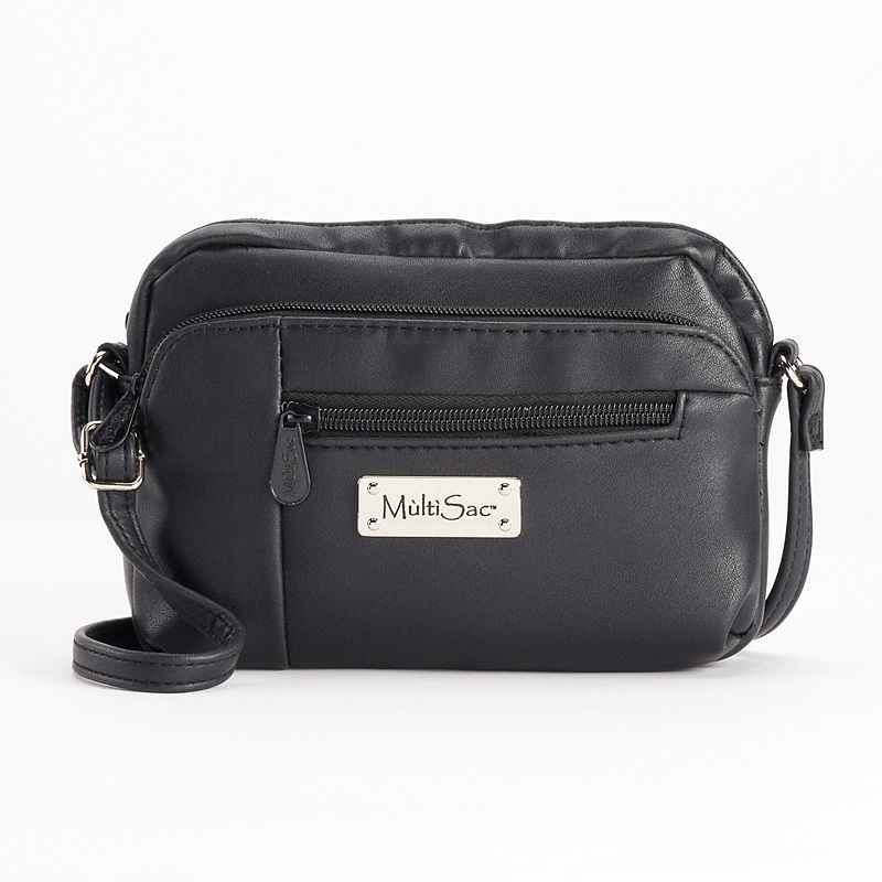 Womens MultiSac Micro Dynamic Crossbody Bag, Black