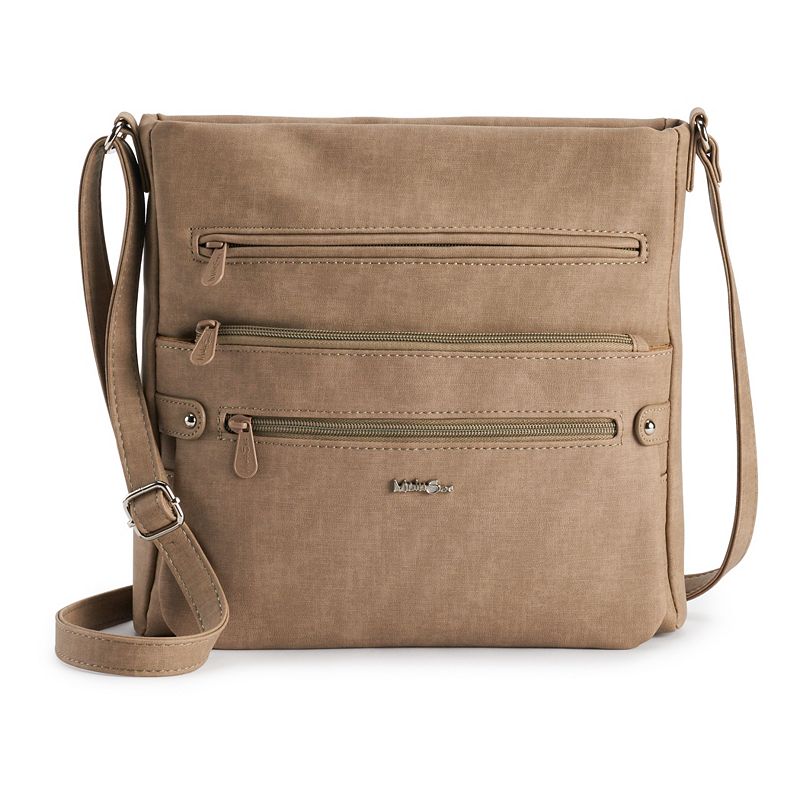 Womens MultiSac Lorraine Crossbody Purse, Brown
