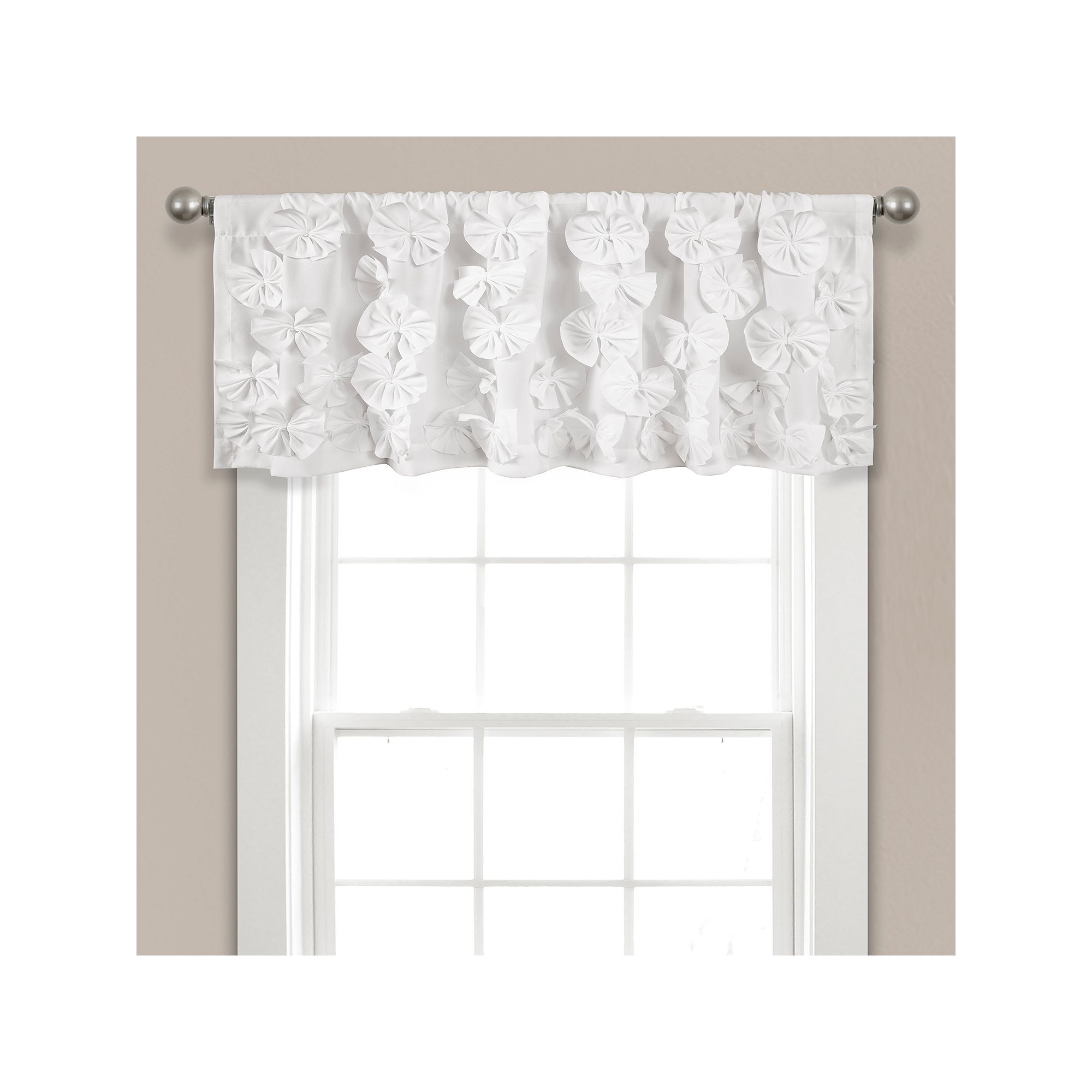 Lush Decor Riley Valance, White