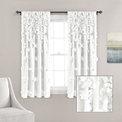 Lush Decor Riley Window Curtain Panel