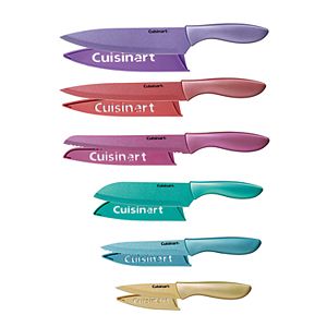 cuisinart colored ceramic knife set