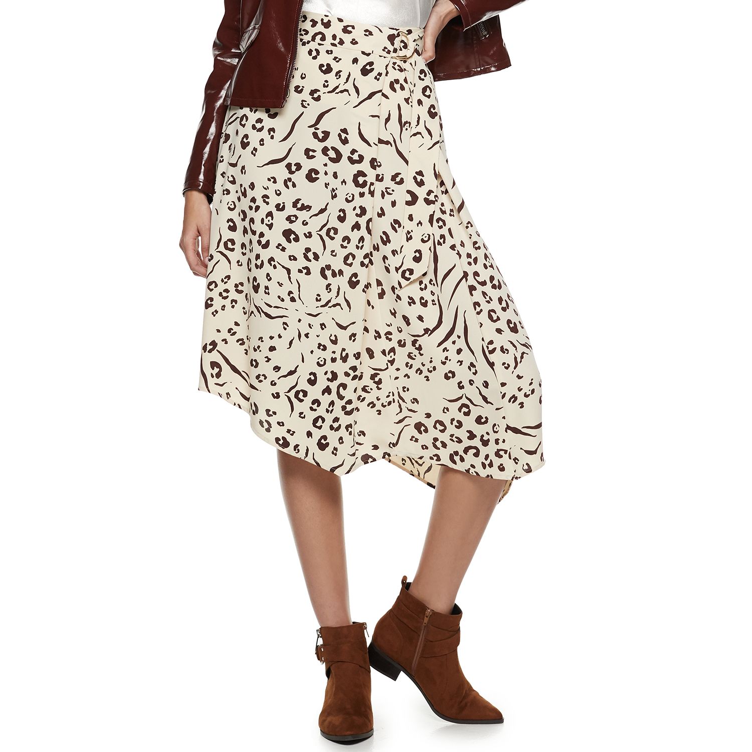 women's nine west belted pencil skirt