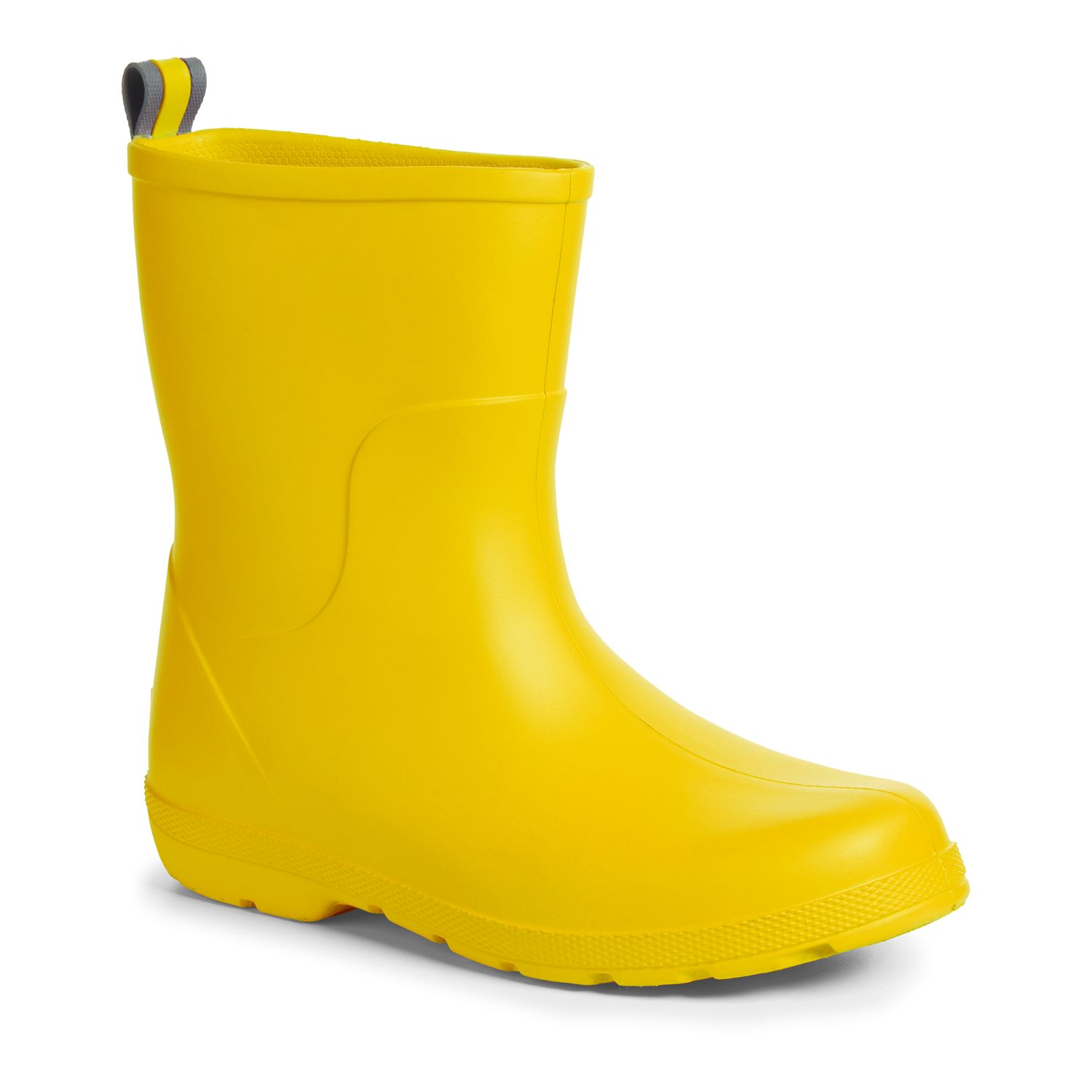 yellow mud boots