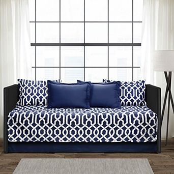 Lush Decor Navy 6 pc Daybed Cover Set