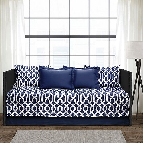 Lush Decor Navy 6Piece Daybed Cover Set