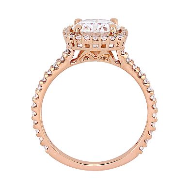 Stella Grace 10k Rose Gold Lab Created Moissanite Engagement Ring