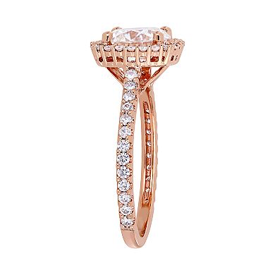 Stella Grace 10k Rose Gold Lab Created Moissanite Engagement Ring