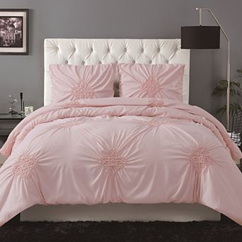 Christian Siriano New York® Georgia Rouched 3 pc Duvet Cover Set